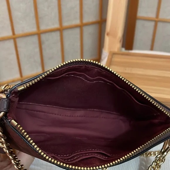 Coach Signature Canvas Nolita 19 in IM/Oxblood Multi - Picture 13 of 16